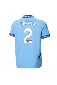 Manchester City Kyle Walker #2 Voetbaltruitje Thuis tenue 2024-25 Korte Mouw